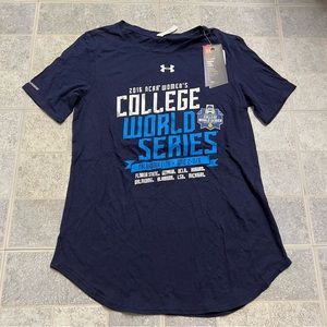 NWT Under Armour HeatGear 2016 NCAA Women’s College World Series Tee